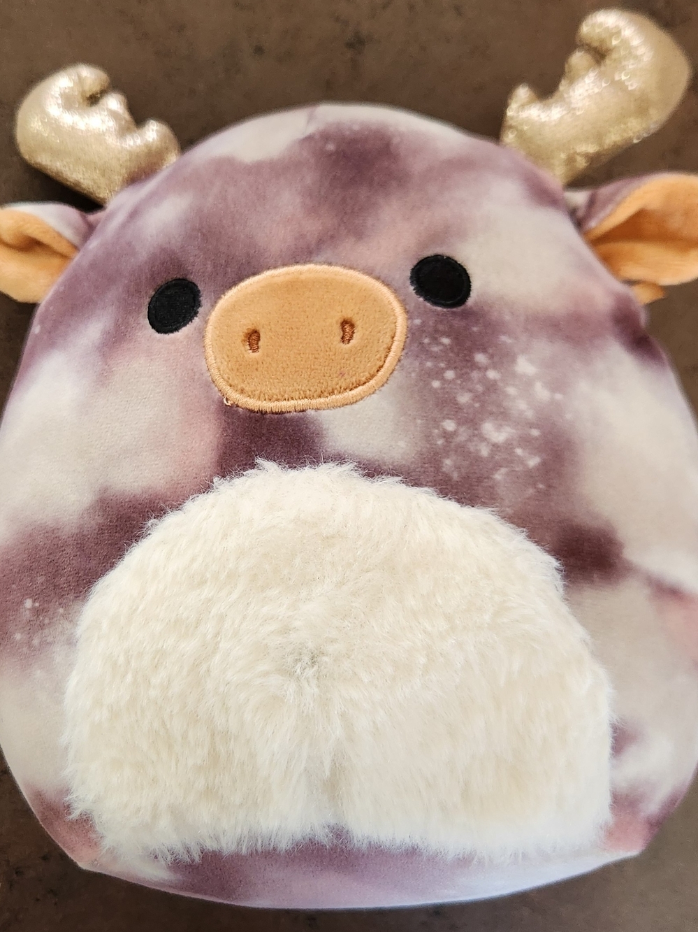 Squishmallow Greggor Moose Marbled Pattern